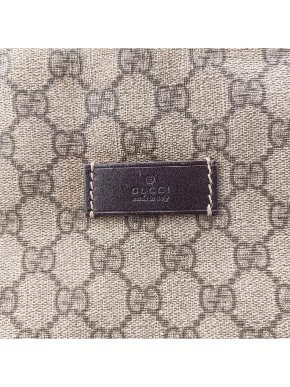 Gucci GG Plus Supreme Khaki Canvas Tote